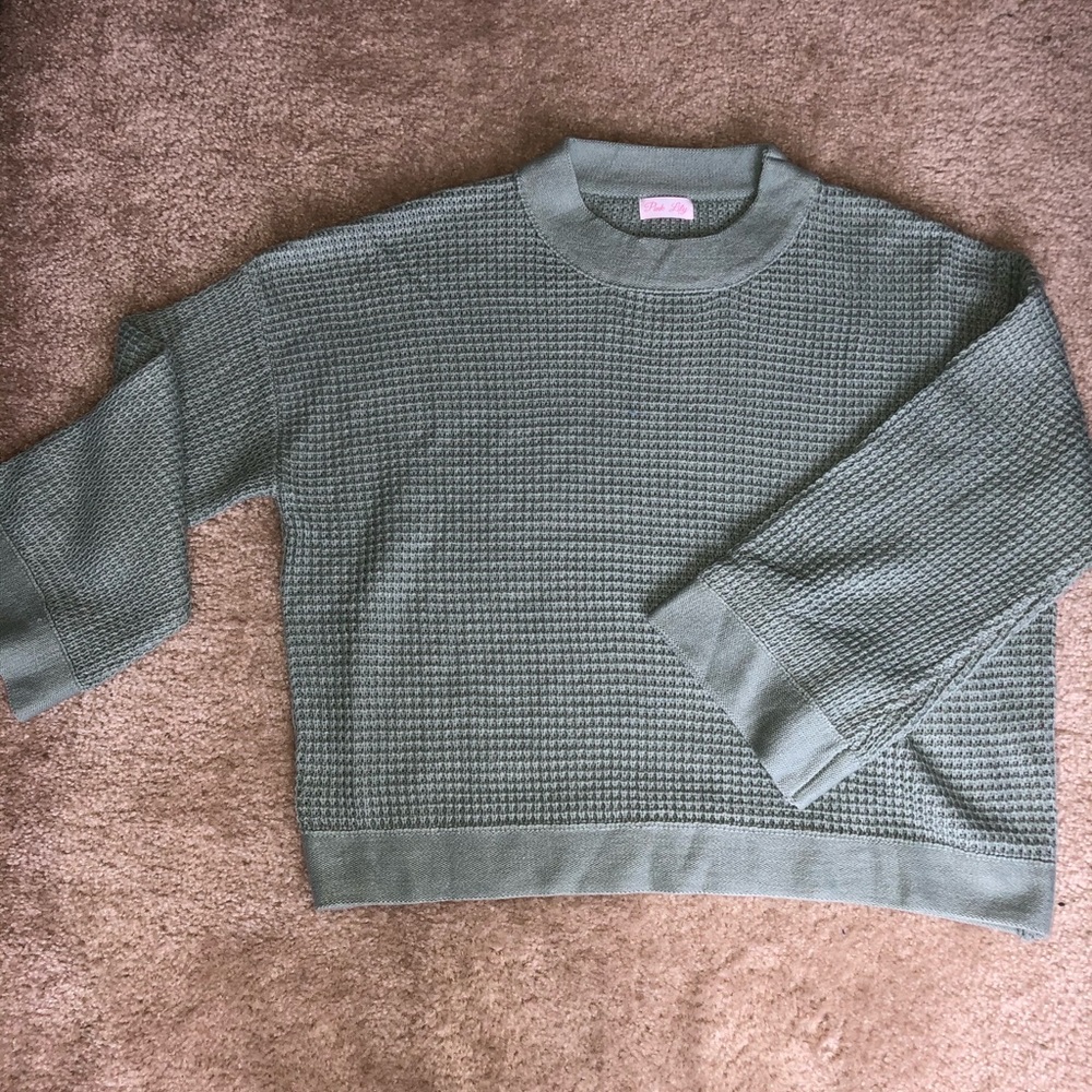 Pink Lily Boutique - waffle knit sweater